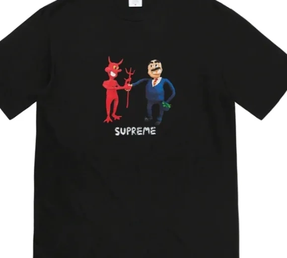 Business Contract and L S T-shirt XL Printed Devil Tee 23SS White M Trading Black 0924